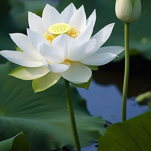 Graines fraîches de LOTUS Sacré Nelumbo Nucifera blanc