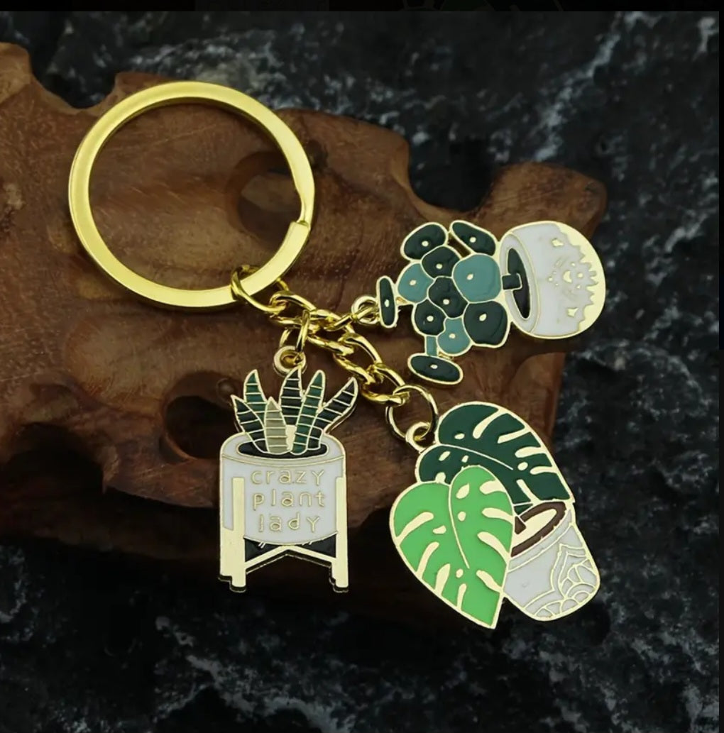 Porte-clés Folle de plantes