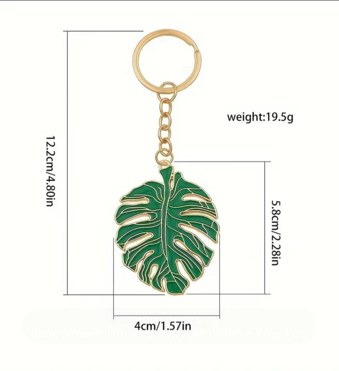 PORTE-CLÉS MONSTERA