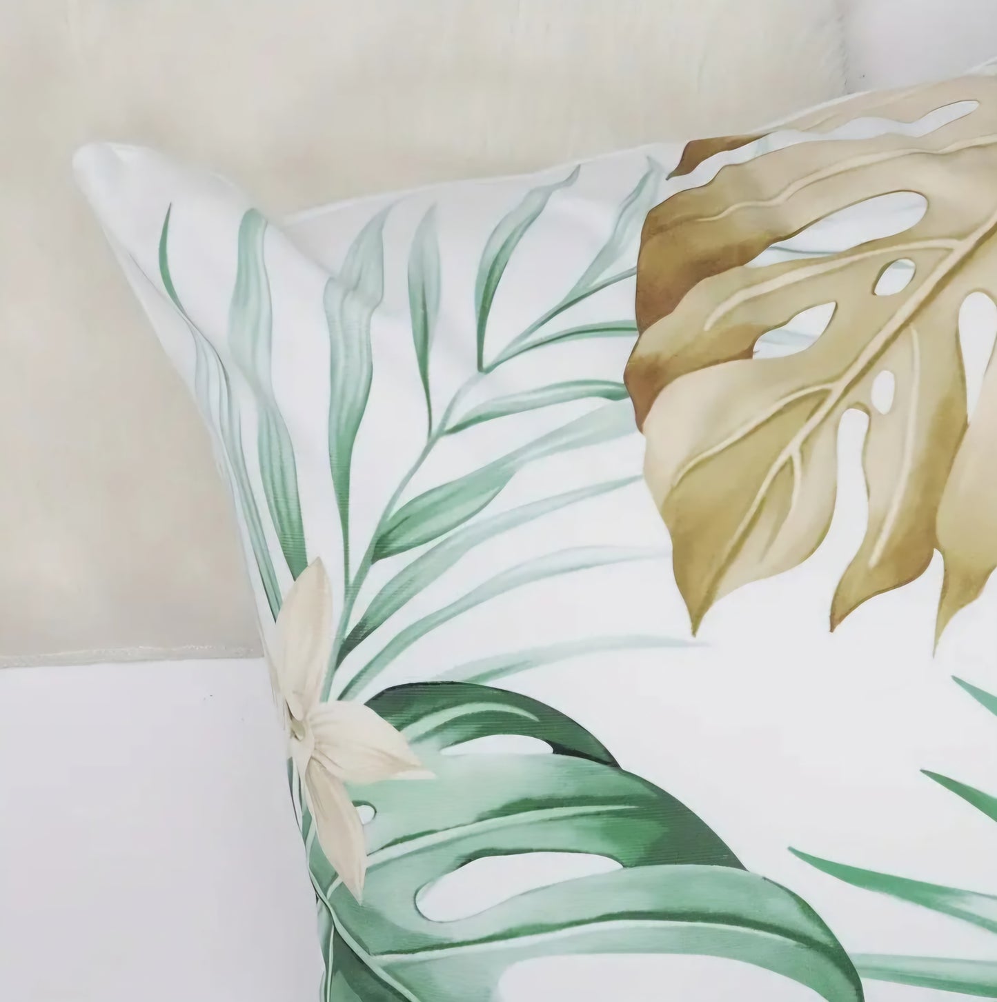 HOUSSES DE COUSSINS MONSTERA 45x45 CM • 4 PIÈCES